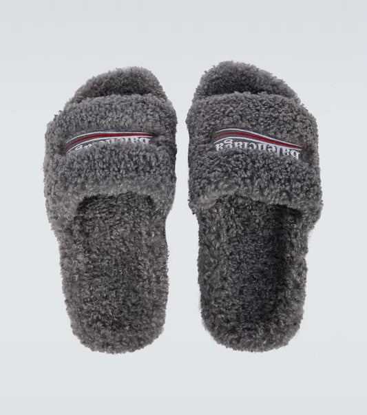 Balenciaga Furry Slides