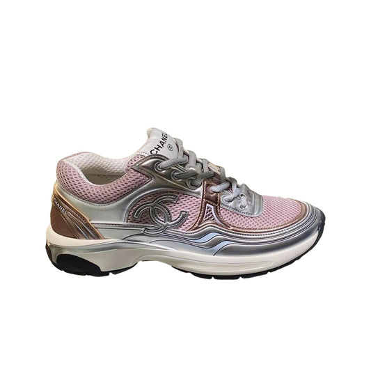 Chanel sneakers pink mattalic