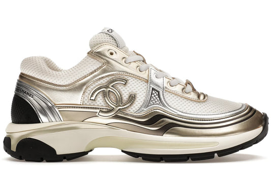 Chanel Sneakers Gold Mattelic